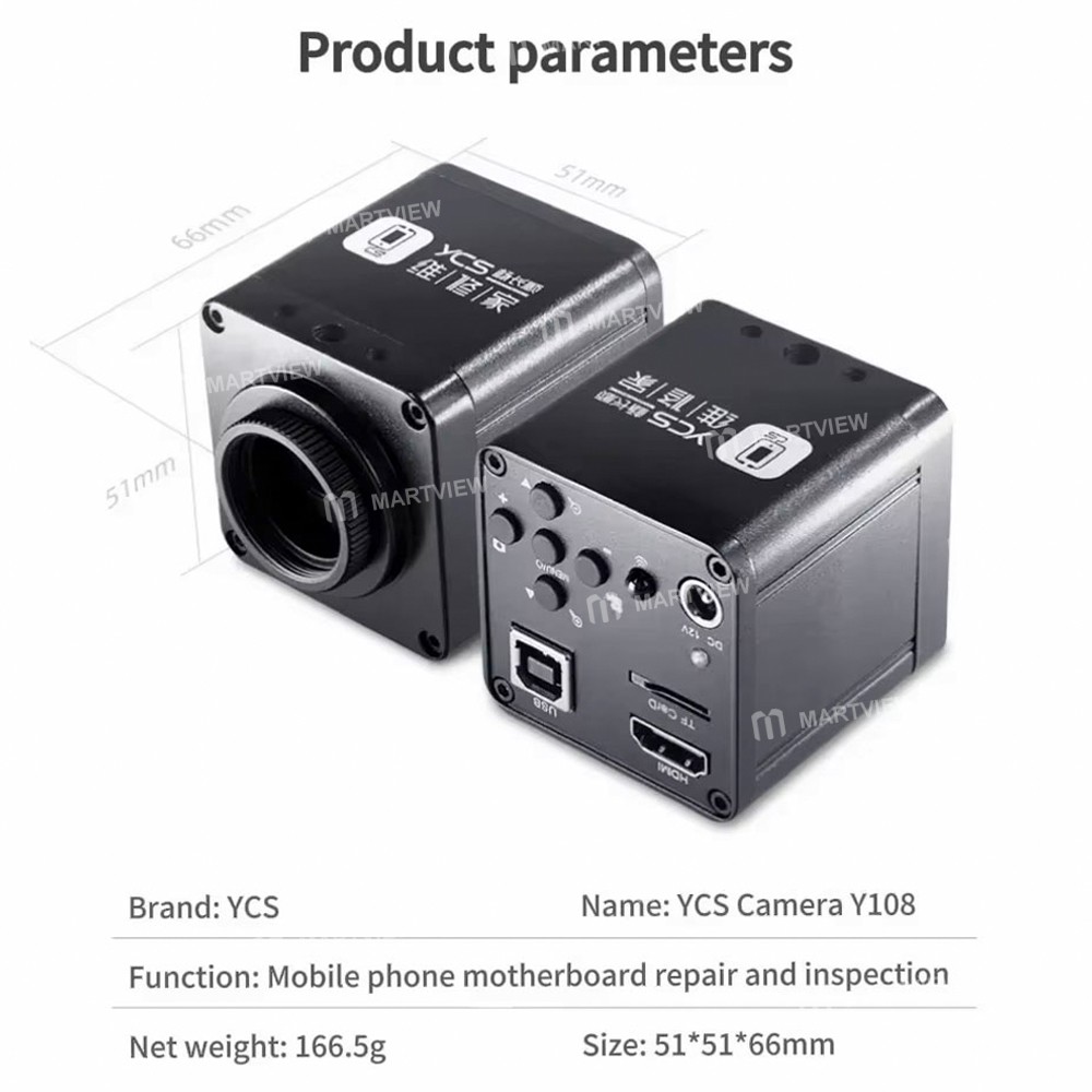 ycs y108-2k-hd-microscope-camera-for-mobile-phone-motherboard-repair-and-inspection-7