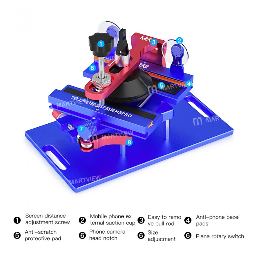maant h3pro-5-in-1-multifunctional-360-universal-rotating-fixture-for-mobile-phones-repair-8