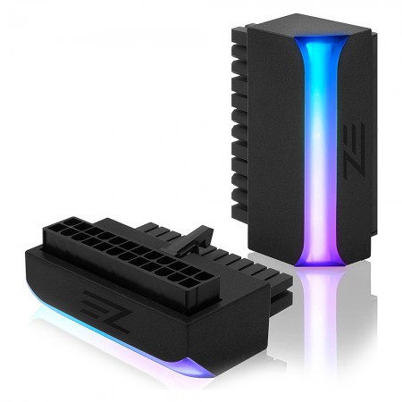 ATX 24 Pin to 90 Degree 5V ARGB Motherboard Power Plug Adapter