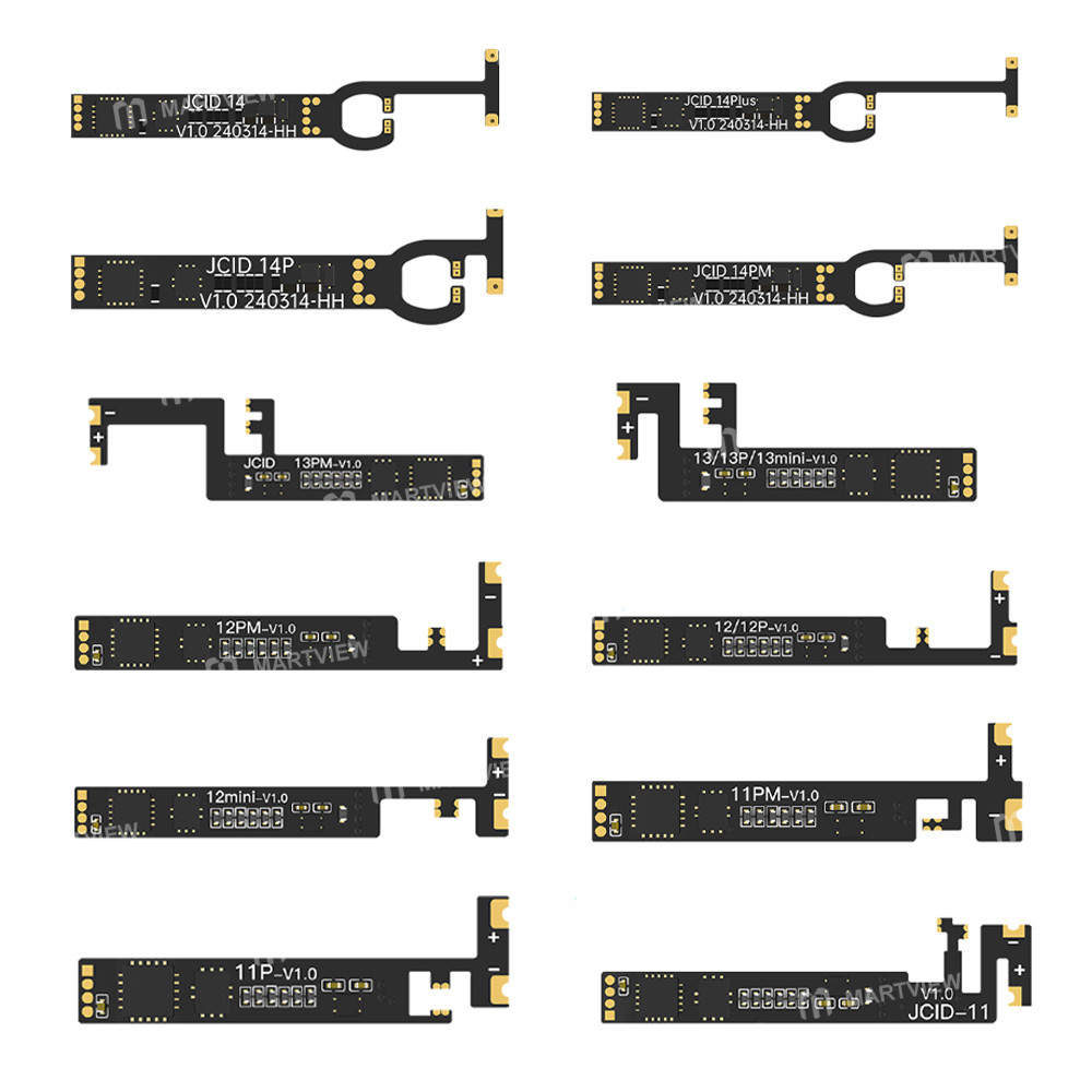 jcid iphone-11-to-14pro-max-built-in-integrated-battery-repair-row-cable-for-jc-v1se-programmer-1