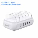 Orico APD-4U1C Type-C 5 Ports Charging Station with Phone Stand for iPhone / Android Phone / Earphon
