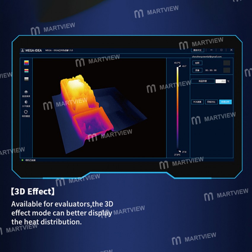 MEGA-IDEA Super IR Cam 2S 3D Infrared Thermal Imaging Analyzing Camera for PCB Short Circuit Diagnos