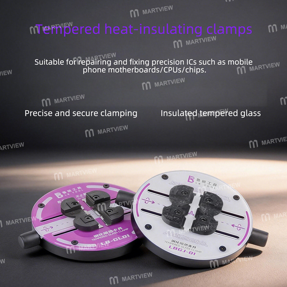 luban lb-gl01-heat-insulating-ring-shaped-tempered-glass-motherboard-repair-fixture-4
