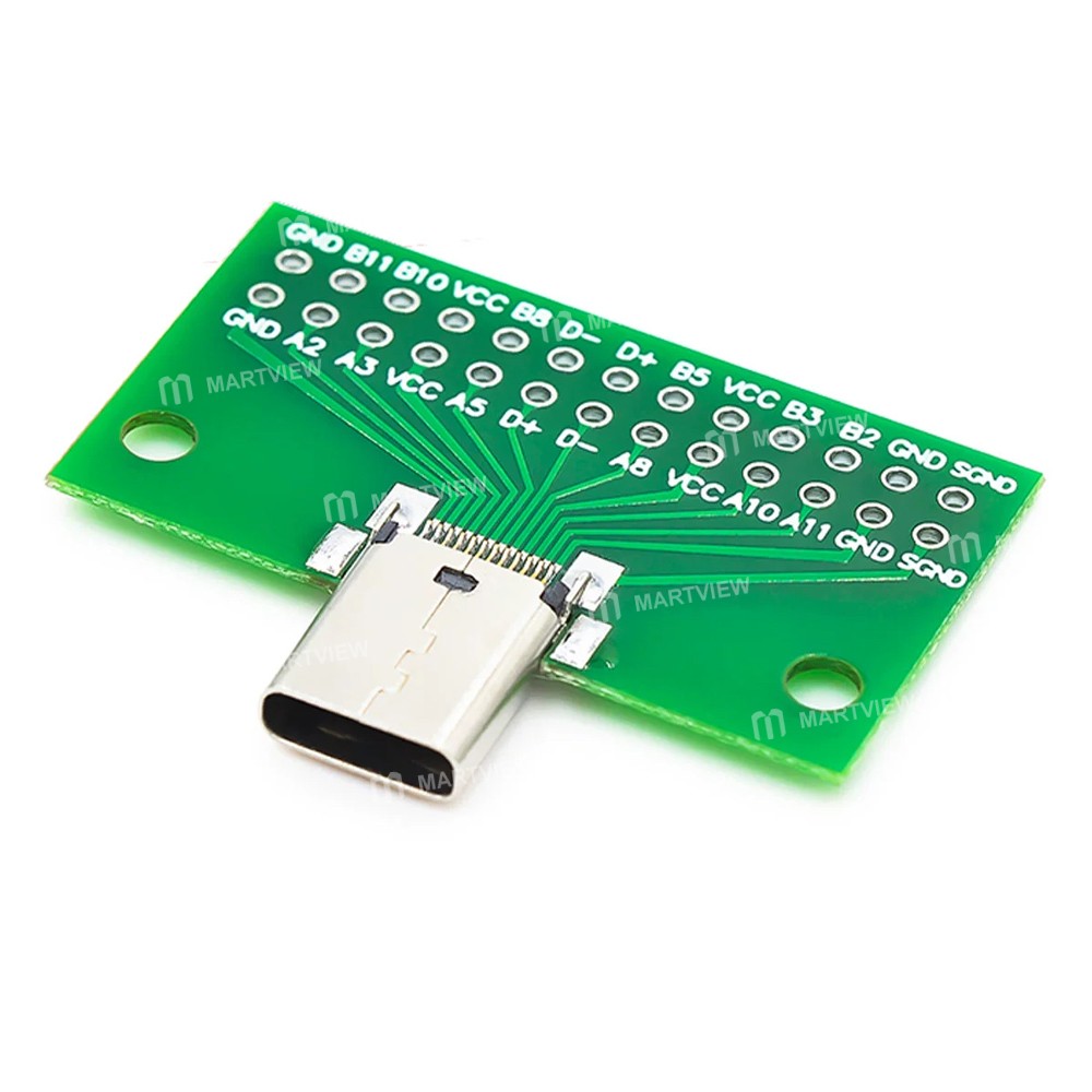 type c-24pin-male-and-female-double-sided-test-board-8