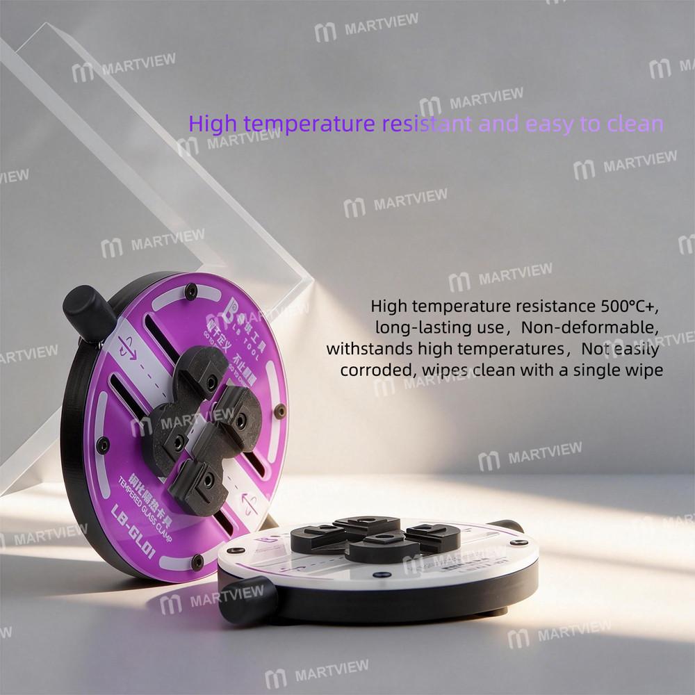 luban lb-gl01-heat-insulating-ring-shaped-tempered-glass-motherboard-repair-fixture-5