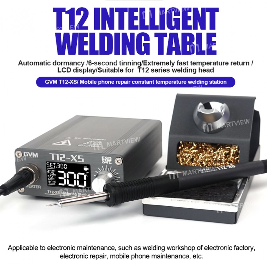 gvm t12-xs-professional-constant-temperature-soldering-station-for-mobile-phone-bga-rework-2