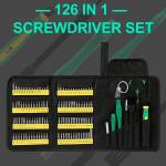 BST-117 126-in-1 Precision Magnetic Screwdriver Kit for iPhone/iPad/PC/Laptop/Camera/Clock Repair
