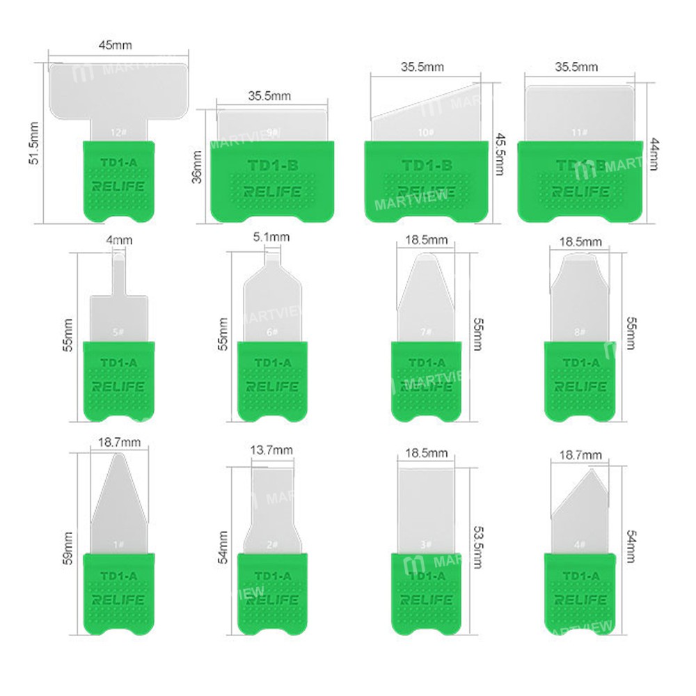 relife td1-pro-12-in-1-lcd-screen-disassembly-prying-blade-set-for-mobile-phone-tablet-4