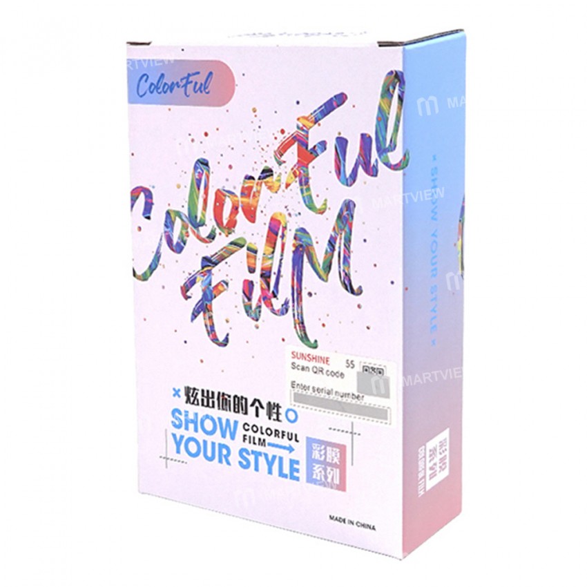 Sunshine SS-057D Mobile Phone Back Cover Protection Color Film for SS-890C Cutting Machine - 50Pcs