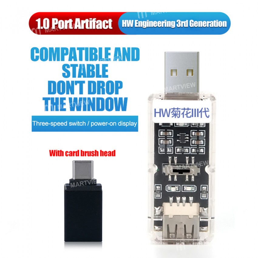 isoft is-004-hw-chrysanthemum-3rd-gen-usb-10-port-artifact-with-card-brush-head-2