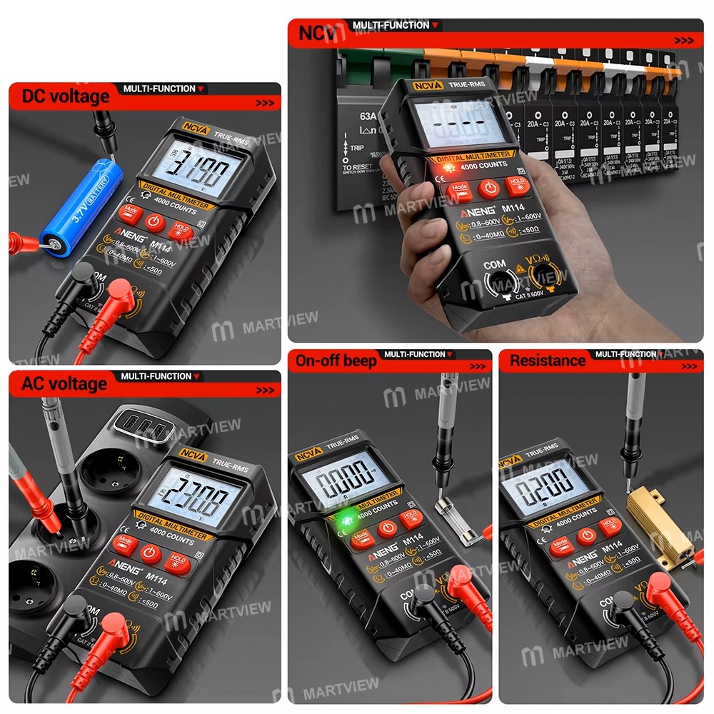 aneng m114-multi-function-ncv-automatic-digital-capacitance-meter-without-diode-test-function-5