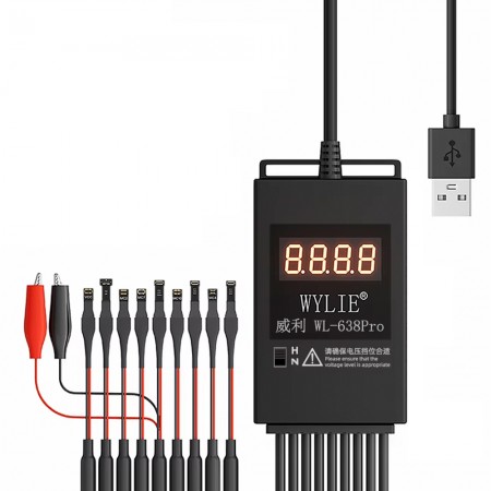 Wylie WL-638Pro USB Smart Boot Power Cable for iPhone 6 to 16Pro Max / Android