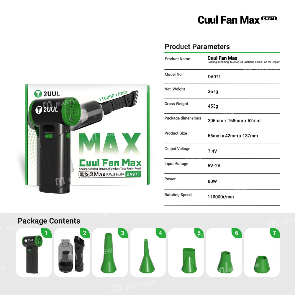 2uul da971-cuul-fan-max-cooling-cleaning--suction-3-functions-turbo-fan-for-repair-7