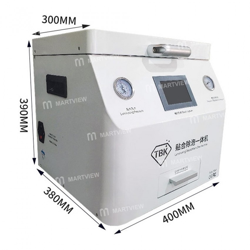 TBK-308A UV 15inch 3in1 OCA Laminating Defoaming Integrated Machine With UV Ultraviolet Curing Box