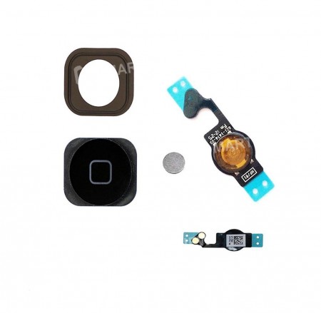 Replacement Home Button With Flex Cable and Rubber For iPhone 5 - Black