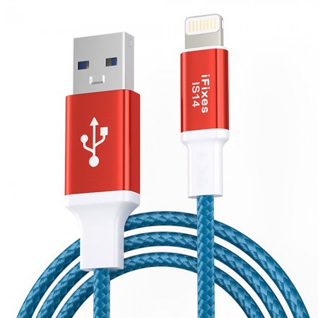 iFixes iS14 Lightning to USB Charging / Brush / Data Transmission Cable for iPhone / iPad / iPod