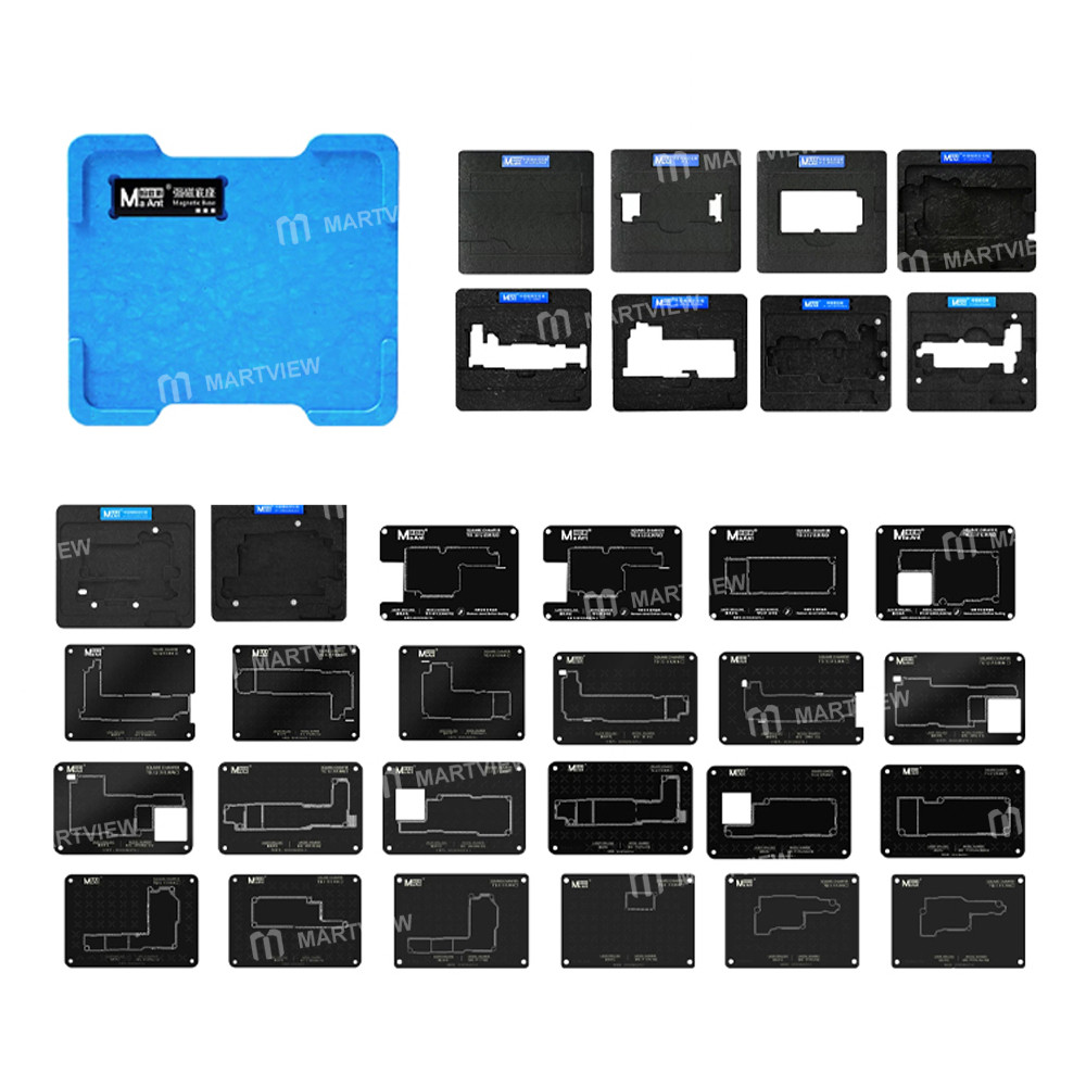 maant magnetic-middle-layer-bga-reballing-stencil-platform-set-for-iphone-x-to-17pro-max-1