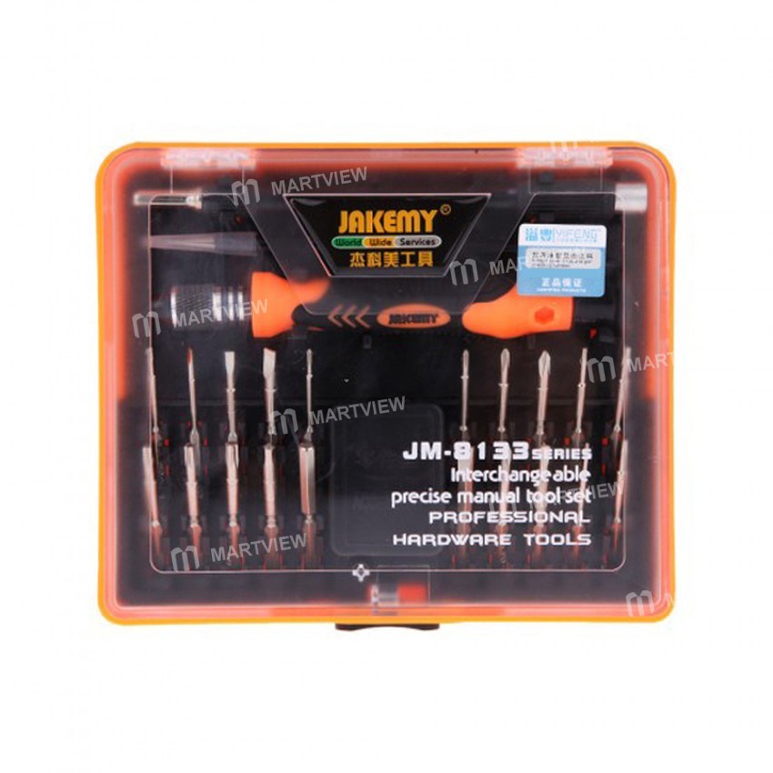 JAKEMY JM-8133 (23 in 1) Deep Screw Hole Screwdriver Repair Open Tools Kit