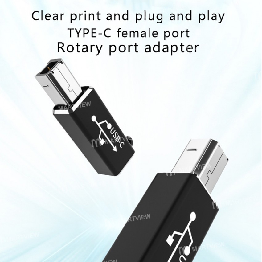 USB Type-C to Type-B MIDI Adapter for Printer / Yamaha / Electric Piano / Electronic Drum