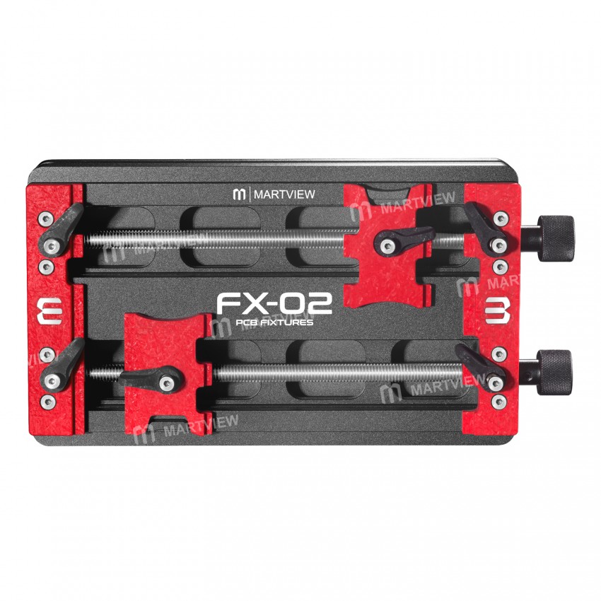 Martview FX-02 Full 360° Rotation Multifunctional Dual Bearing Universal PCB Fixture with Press Buck