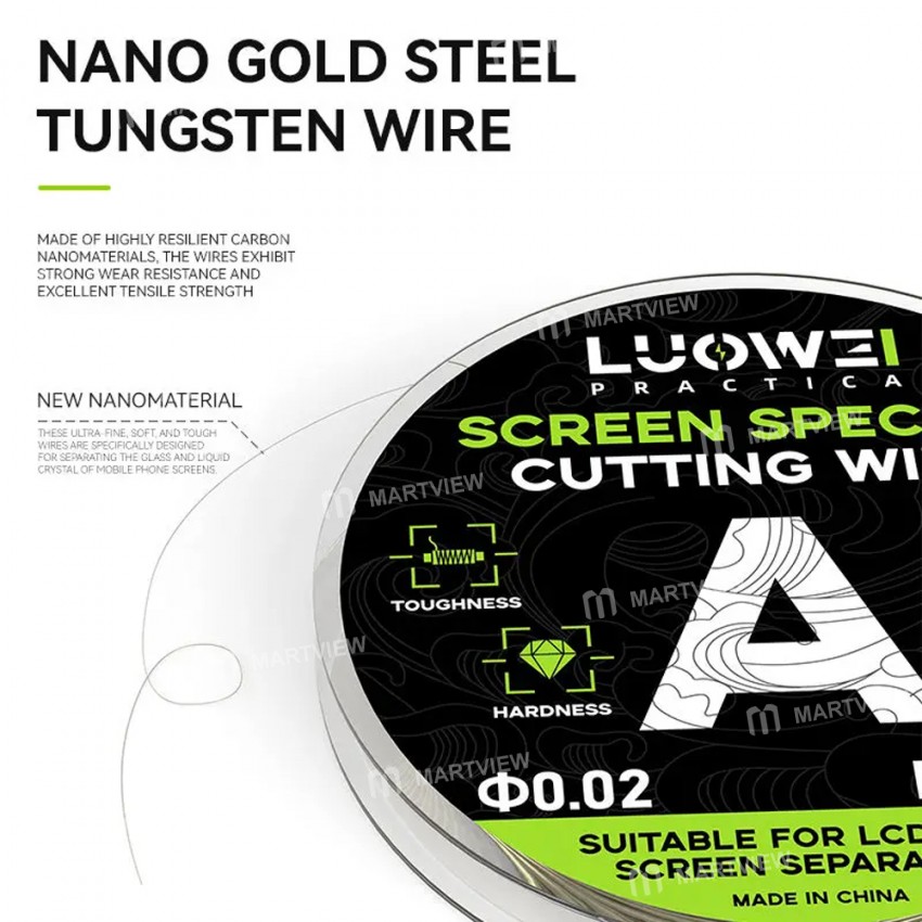 luowei 120m-lcd-screen-disassembly-molybdenum-alloy-separation-cutting-wire-4