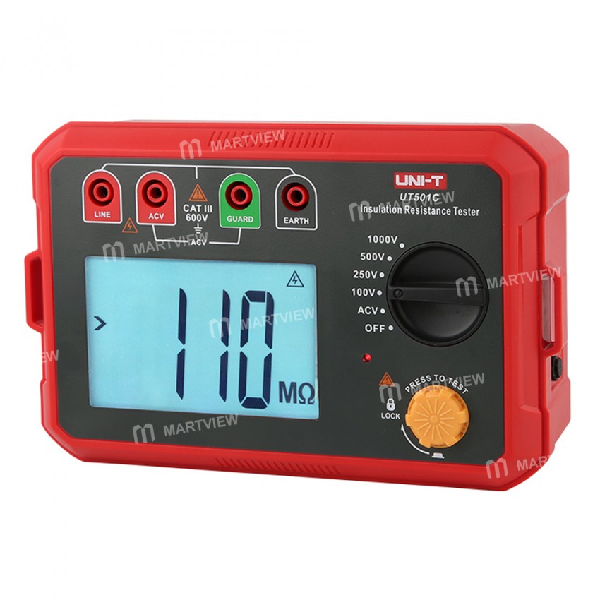 UNI-T UT501C 5G? 1000V Insulation Resistance Tester Digital Megohmmeter Auto Range Backlight
