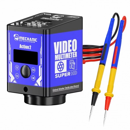 Mechanic Action 2 38MP Microscope Video Multimeter Supports Multimeter Pen Accurate Measurement