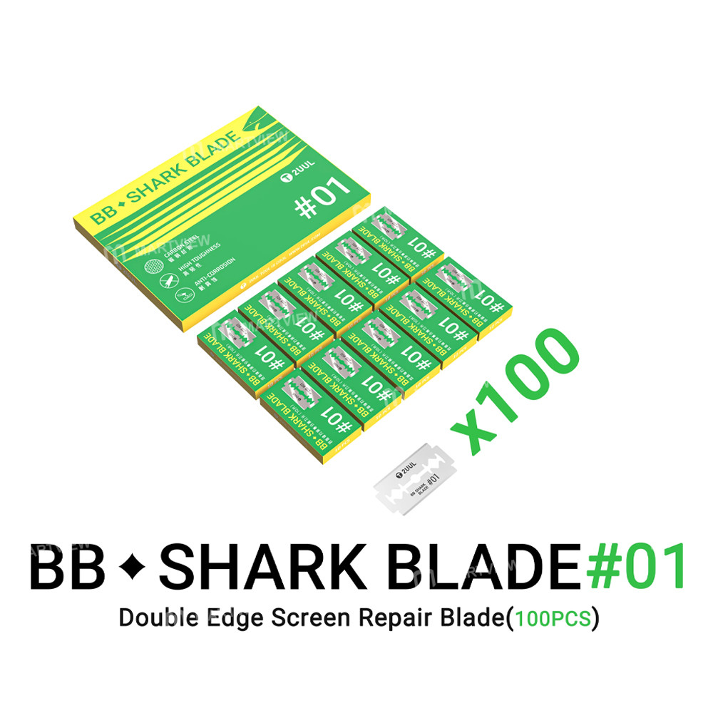 2uul bb01-shark-no01-high-toughness-double-edge-screen-repair-blades-1