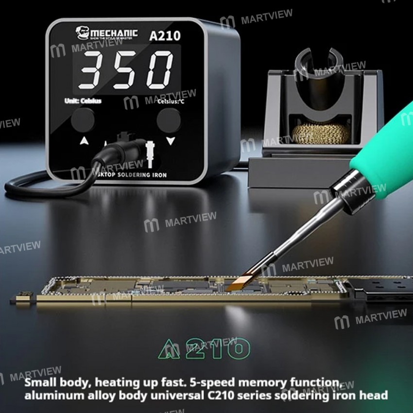 mechanic a210-intelligent-led-digital-display-desktop-temperature-control-soldering-station-7