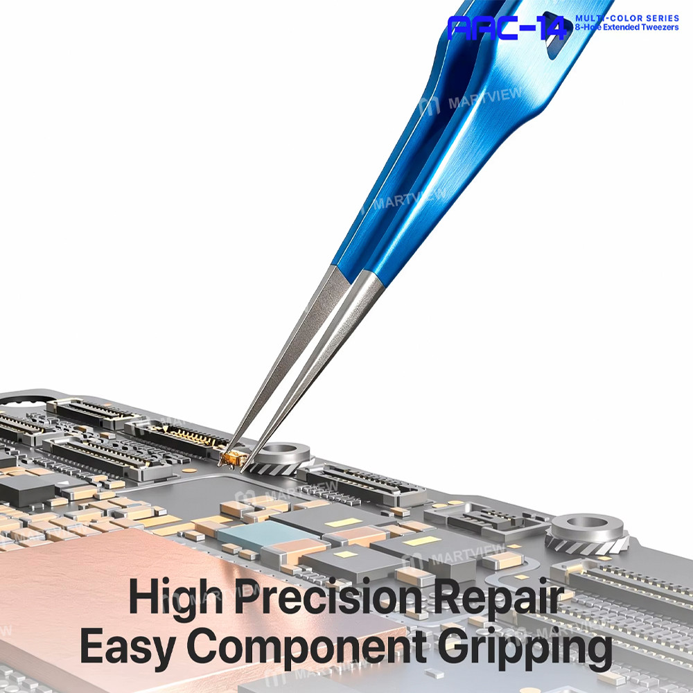 mechanic aac-14-multi-color-series-160mm-extended-stainless-steel-precision-flywire-tweezers-7