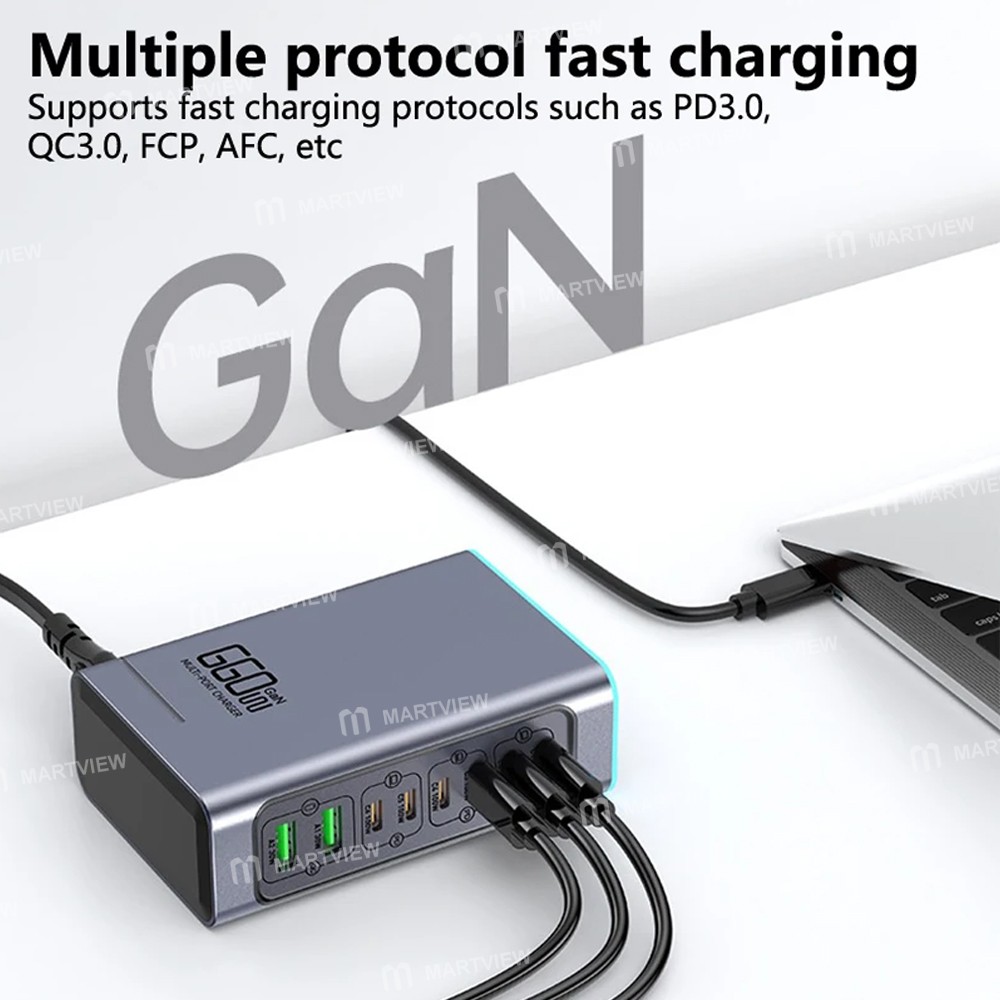 wlx f8l-8-port-660w-high-power-pdqc30-gan-desktop-charging-station-5