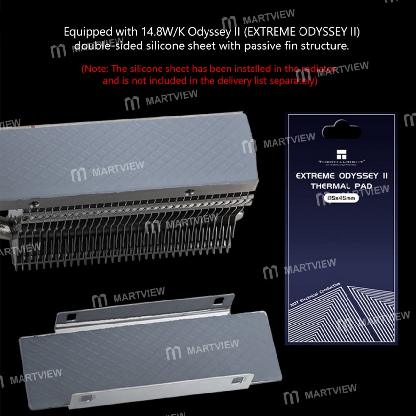 M.2 HR-09 2280/2280 Pro SSD Hard Disk Cooler for Desktop Computer