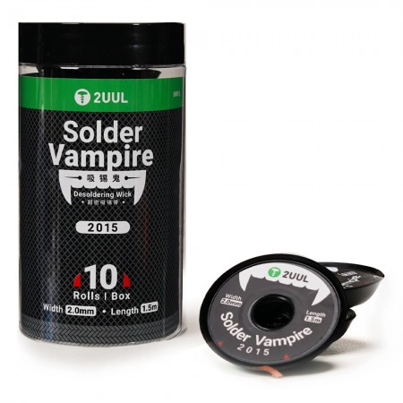2uul DW15 2015 Ultra Density Solder Vampire Desoldering Wick - 10Pcs