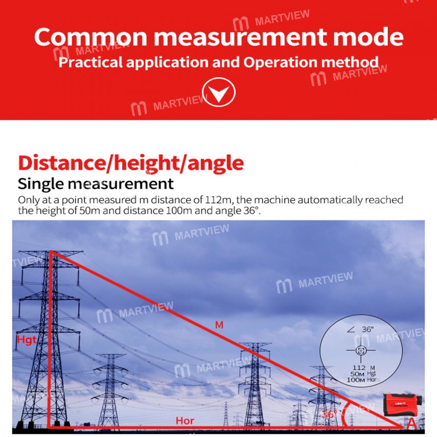 UNI-T LM600 Handheld Infrared Laser Rangefinder