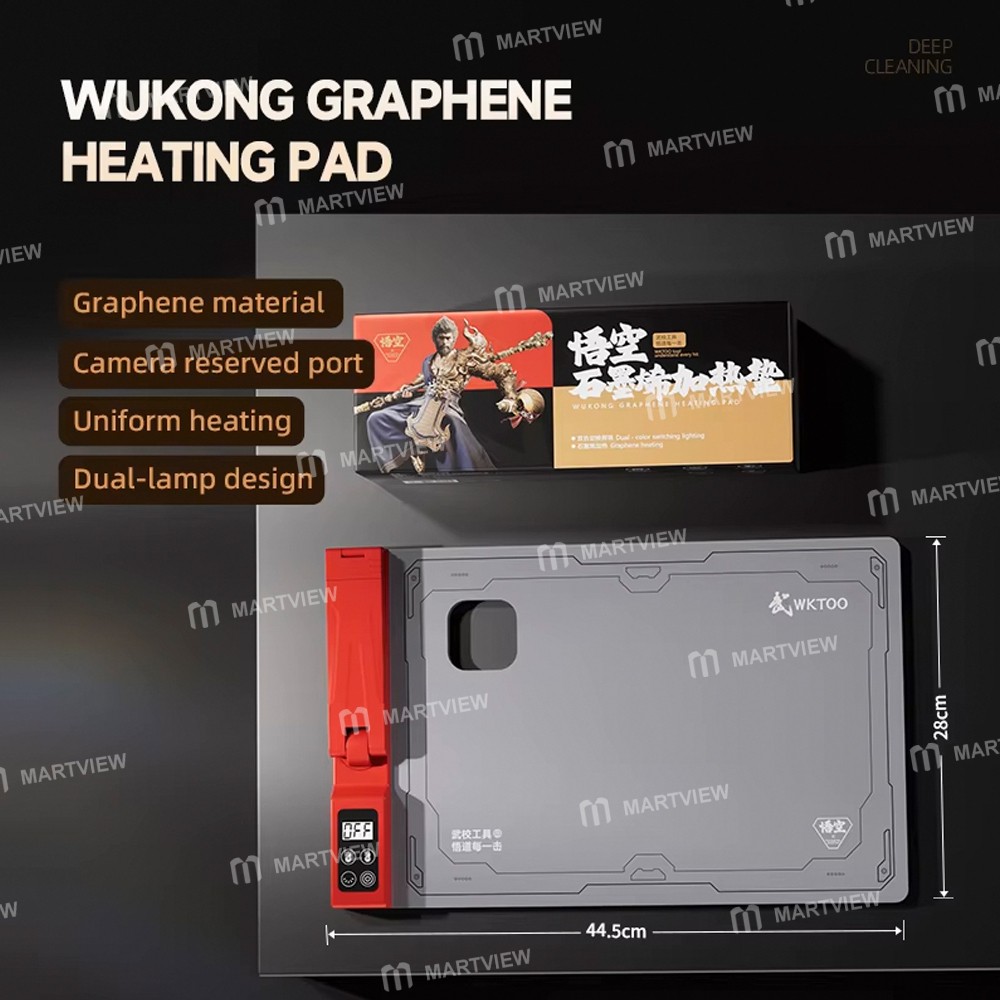 wukong zc-612-multi-functional-graphene-heated-repair-mat-with-led-lights-for-mobile-phone-tablet-7