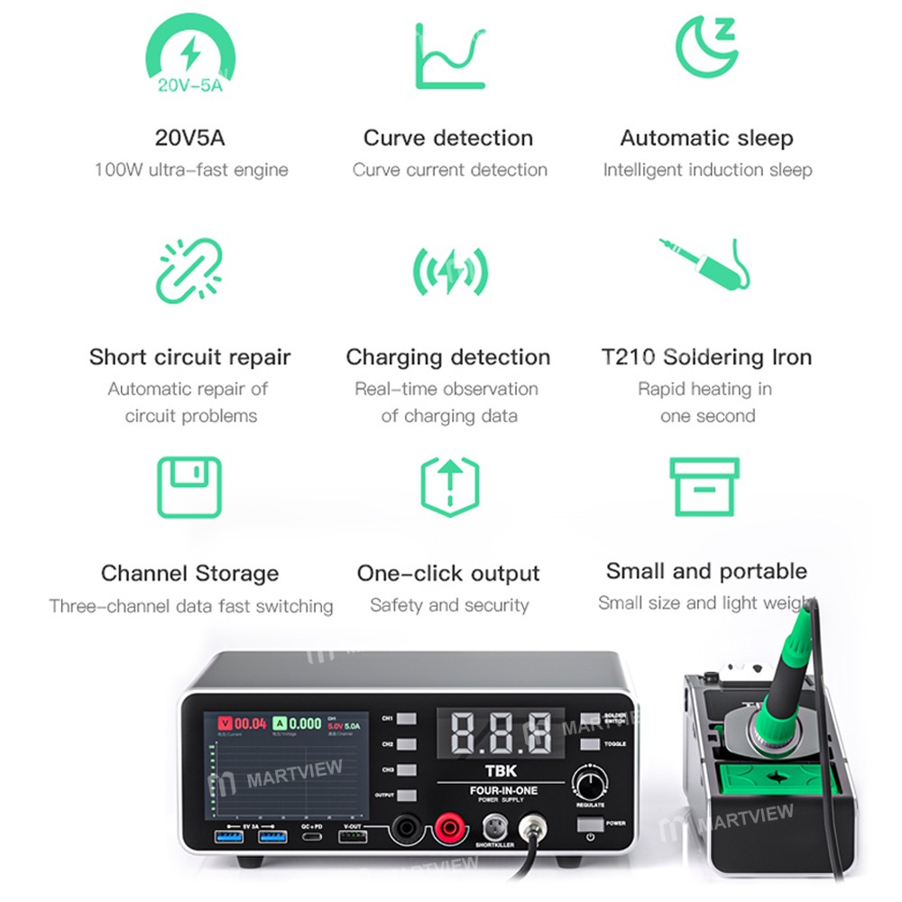 tbk 219-20v5a-all-purpose-integrated-workstation-power-supply-c210-intelligent-soldering-iron-5