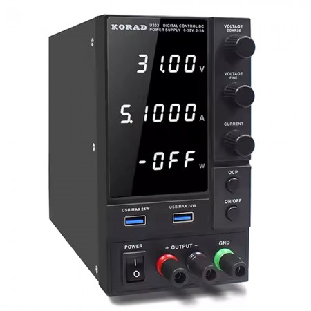 Korad U202 / U203 30V 5A / 10A Adjustable DC Regulated Digital Display Power Supply