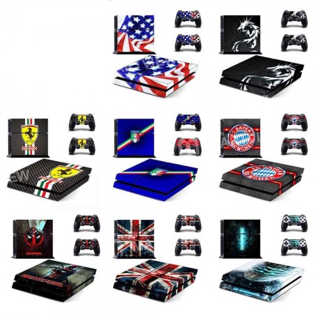 Decal Vinyl Skin Protection Sticker for Playstation 4 console & Controller