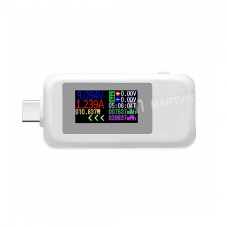 KWS-1902C 10-in-1 DC 4-30V Type-C USB Bidirectional Current and Voltage Tester