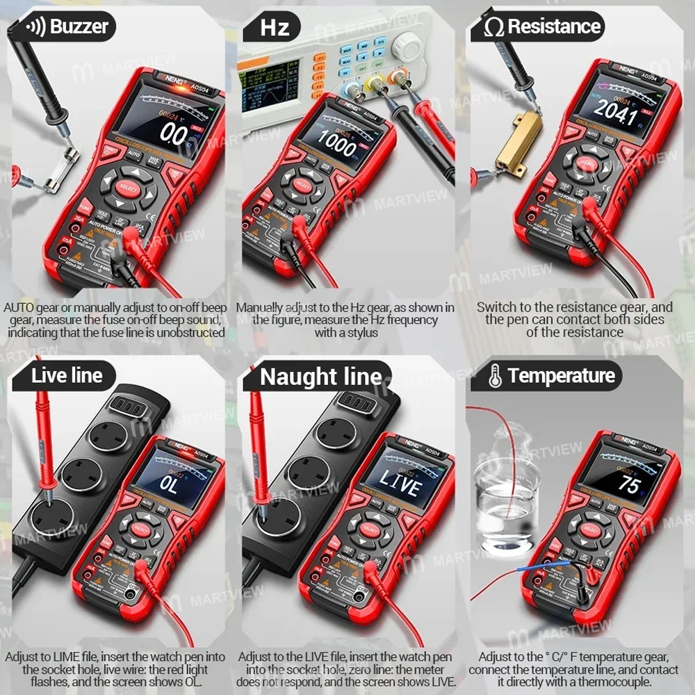 aneng aos04-intelligent-single-channel-high-precision-handheld-digital-oscilloscope-multimeter-10