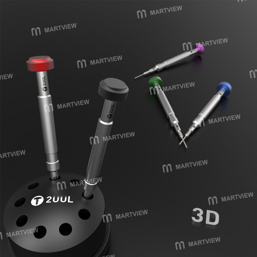 2UUL 3D Aluminum Handle Ultra Hard Magnetic Screwdriver