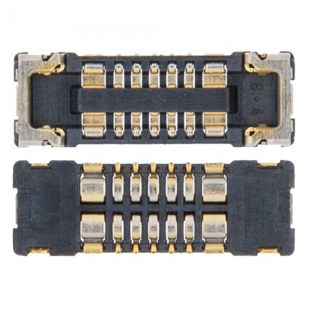 J4600 10-Pin Receiver Range Inductor Environment Light Sensor Microphone FPC Connector Compatible for iPhone XR - 2Pcs