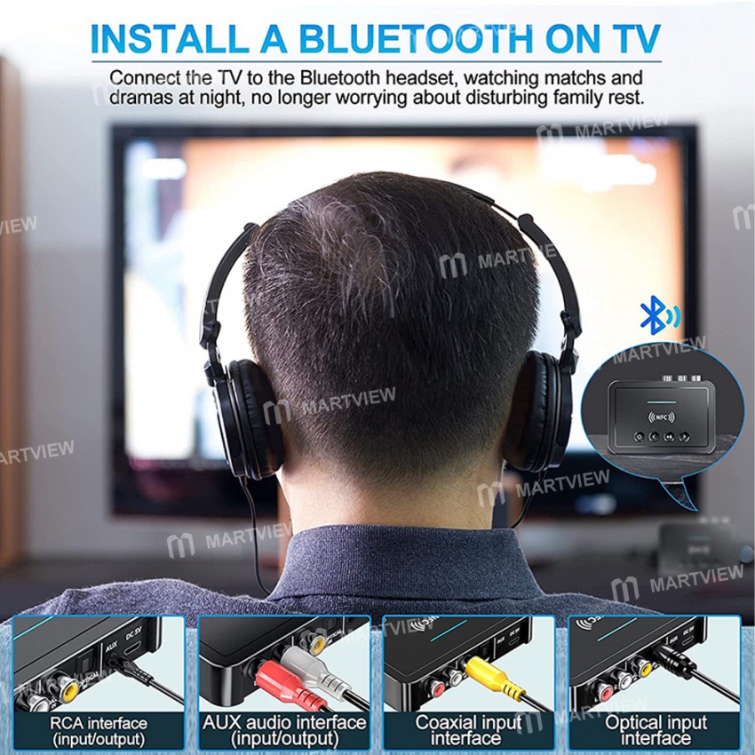 nfc desktop-hd-digital-display-bluetooth-50-adapter-with-ir-remote-control-2