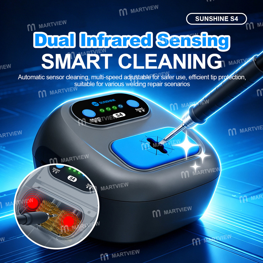 sunshine s4-adjustable-speed-automatic-soldering-iron-tip-cleaner-8