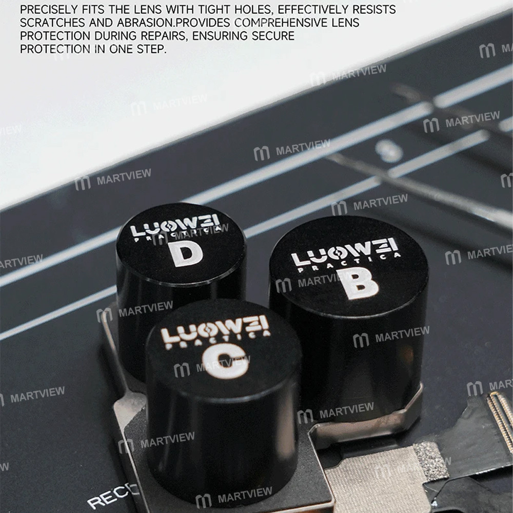 luowei lw-395-4-in-1-aluminum-alloy-replacement-blue-light-protective-cover-set-for-iphone-android-6