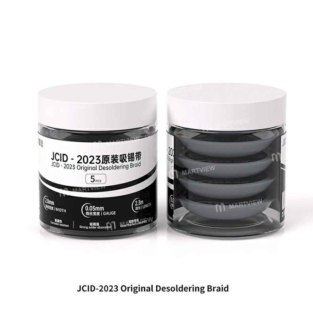 jcid multiple-sizes-low-residue-original-desoldering-wire--5pcs-8