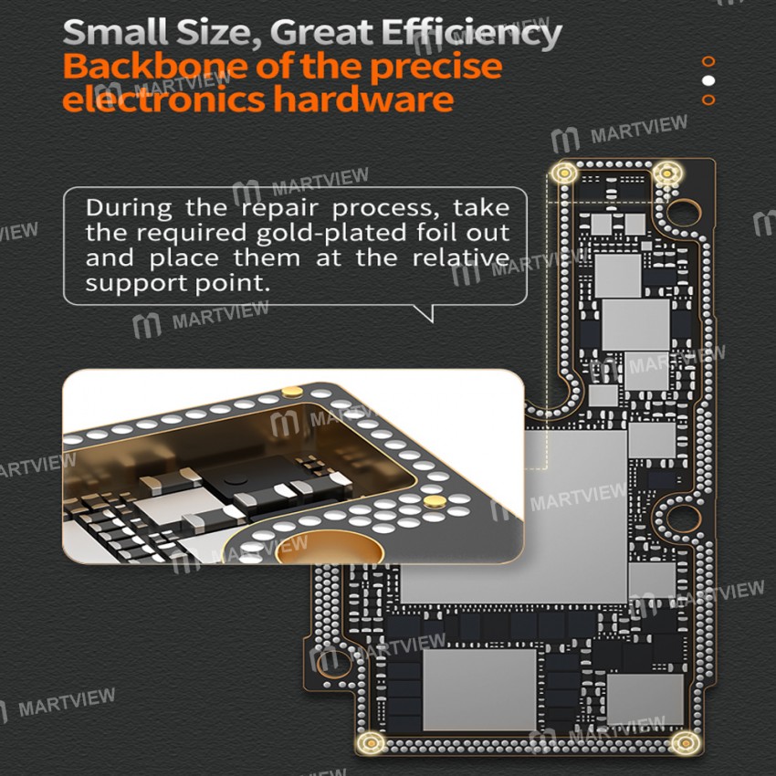 Qianli iAtlas 24k Explosion Proof Gold-plated Foil Gasket for Phone Motherboard Reballing Repair