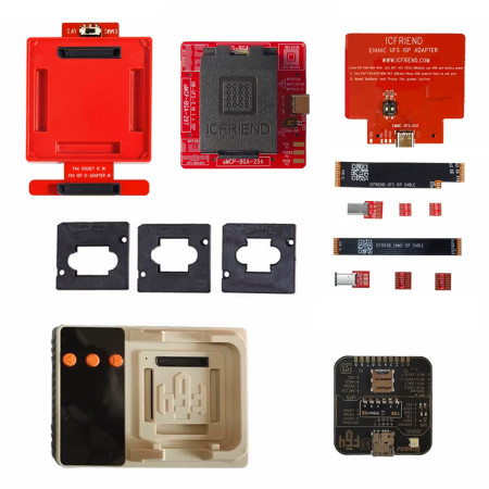 ICFriend F64 ISP Adapter Board + F64 Host + NB-UFS-5IN1 (254 / 153 / 297) Adapter + ISP Cable