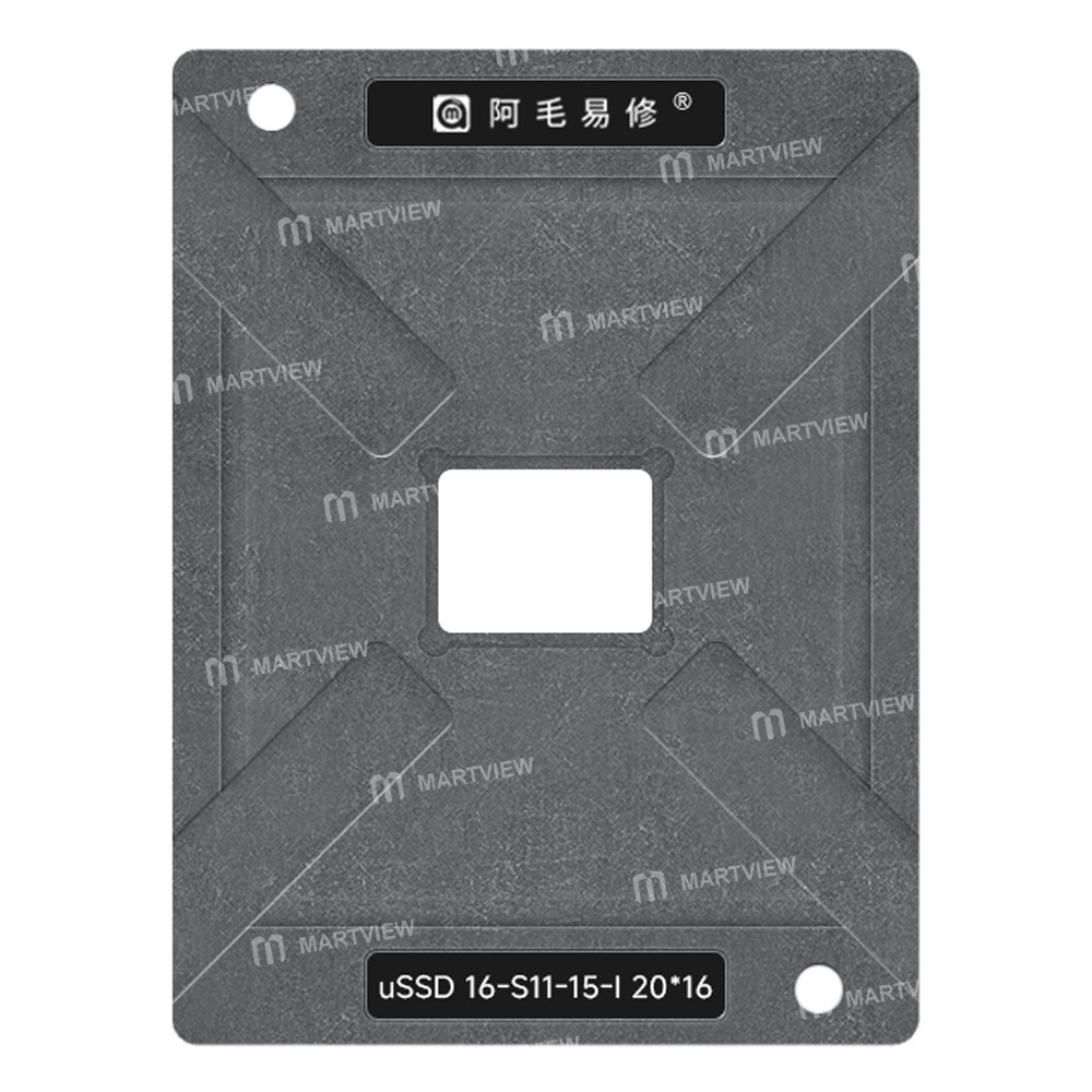 amaoe 015mm-ussd-16g-s11-15-i-ic-chip-cpu-bga-reballing-stencil-platform-set-2