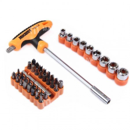 JAKEMY JM-6106 (43 in 1) T-Handle Car Fixing Screwdriver Set